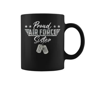 Proud Air Force Sister Usaf Graduation Family Outfits Coffee Mug - Thegiftio UK