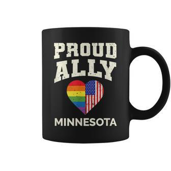 Proud Ally Gay Pride Flag Gender Equality Minnesota Coffee Mug | Mazezy CA