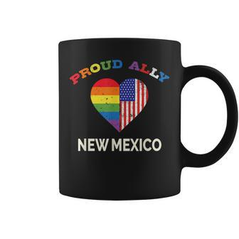Proud Ally Gay Pride Flag Gender Equality New Mexico Coffee Mug | Mazezy