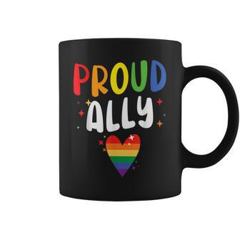 Proud Ally Gay Rights Rainbow Pride Month Lgbtq Gay Pride Coffee Mug | Mazezy