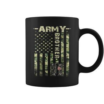 Proud Army Brother Gifts United States Flag Military Fathers Coffee Mug | Mazezy