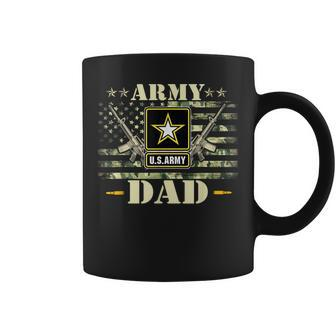 Proud Army Dad United States Usa Flag Father Gift For Mens Coffee Mug | Mazezy