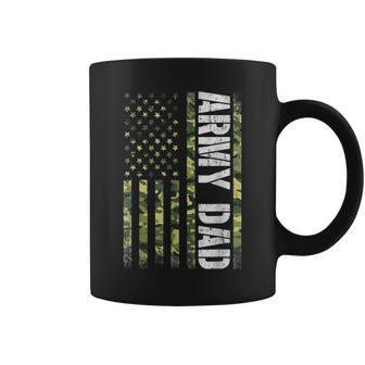 Proud Army Dad United States Usa Flag Gift For Fathers Day Coffee Mug | Mazezy