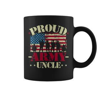 Proud Army Uncle Usa Flag Proud Army National Guard Uncle Coffee Mug | Mazezy