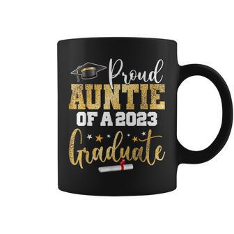 Proud Auntie Of A 2023 Graduate Class Senior Graduation Coffee Mug - Thegiftio UK