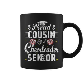 Proud Cousin Of Cheerleader Senior 2024 Senior Cheer Cousin Coffee Mug | Mazezy