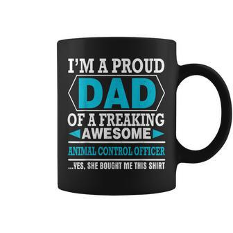 Proud Dad Awesome Animal Control Officer Father Day Gift For Mens Coffee Mug | Mazezy