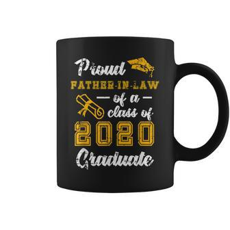 Proud Fatherinlaw Of 2020 College Graduate Senior Yellow Gift For Mens Coffee Mug | Mazezy