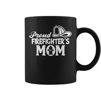 Proud Firefighters Mom | Mother Of Firefighter Coffee Mug | Mazezy
