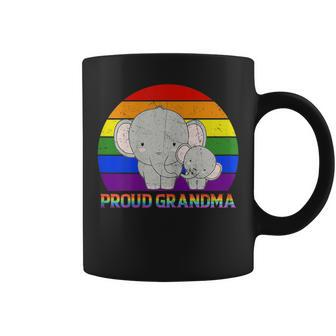 Proud Grandma Elephant Proud Mom Lgbt Gay Pride Gifts Coffee Mug | Mazezy UK