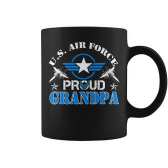Proud Grandpa Us Air Force Usaf Veteran Gift Coffee Mug | Mazezy