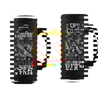 Proud Grandson Of A Vietnam Veteran| Proud Vietnam Veterans Coffee Mug | Mazezy