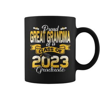 Proud Great Grandma Of A Class Of 2023 Graduate Senior 23 Coffee Mug - Seseable