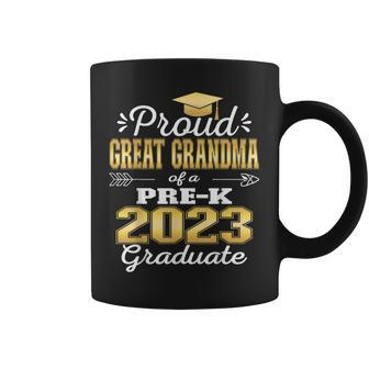 Proud Great Grandma Of Pre K School Graduate 2023 Graduation Coffee Mug | Mazezy