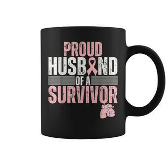 Proud Husband Of Survivor Breast Cancer Survivor Awareness Coffee Mug - Seseable