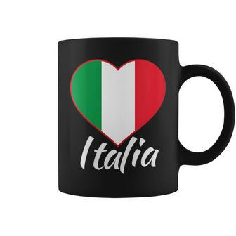 Proud Italian - Italia Design - Italian Heart - Love Italy Coffee Mug | Mazezy