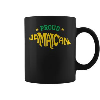 Proud Jamaican - Jamaica Flag Map Souvenir Jamaican Coffee Mug - Thegiftio UK
