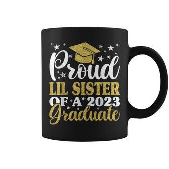 Proud Lil Sister Of A 2023 Graduate Graduation Family Coffee Mug | Mazezy
