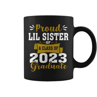 Proud Lil Sister Of Class Of 2023 Graduate For Graduation Coffee Mug | Mazezy