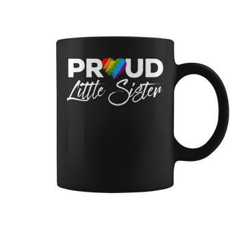 Proud Little Sister Gay Pride Month Lgbtq Coffee Mug | Mazezy