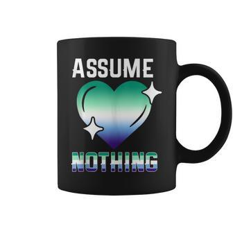 Proud Mlm Pride Funny Assume Nothing Gay Male Mlm Flag Coffee Mug | Mazezy