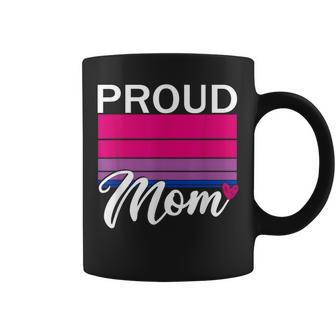 Proud Mom Bisexual Son Daughter Clothes Bisexuality Bi Pride Coffee Mug | Mazezy