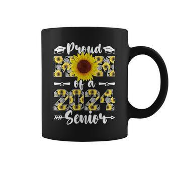 Proud Mom Class Of 2024 Senior Graduate Sunflower Senior 24 Coffee Mug