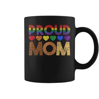 Proud Mom Lgbt Rainbow Black Pride Ally African Junenth Coffee Mug | Mazezy