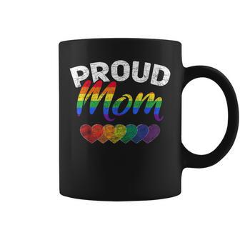 Proud Mom Lgbtq Gay Pride Queer Mothers Day Gift Lgbt Coffee Mug | Mazezy
