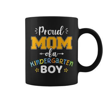 Proud Mom Of A Kindergarten Boy First Day Back To School Coffee Mug - Thegiftio UK