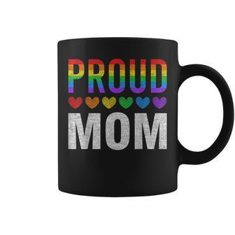 Proud Mom Of Gay Lesbian Lgbt Family Matching Pride Ally Coffee Mug | Mazezy