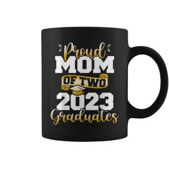 Proud Mom Of Two 2023 Graduates Mother Class Of 2023 Senior Coffee Mug - Thegiftio UK