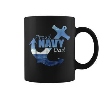 Proud Navy Dad For Us Army Father Gift Gift For Mens Coffee Mug | Mazezy