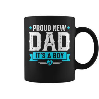 Proud New Dad Its A Boy Cute Fathers Day Baby Announcement Coffee Mug | Mazezy UK