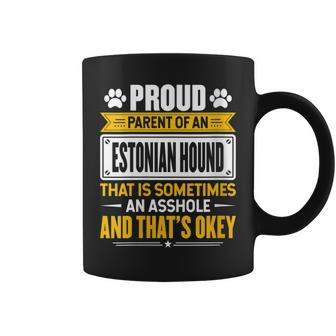 Proud Parent Of An Estonian Hound Dog Owner Mom & Dad Coffee Mug | Mazezy