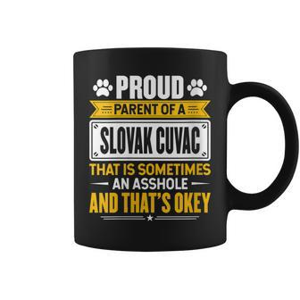 Proud Parent Of A Slovak Cuvac Dog Owner Mom & Dad Coffee Mug | Mazezy