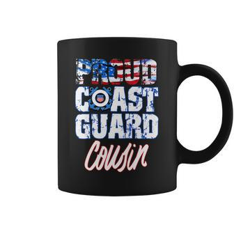 Proud Patriotic Usa Coast Guard Cousin Usa Flag Men Women Patriotic Funny Gifts Coffee Mug | Mazezy
