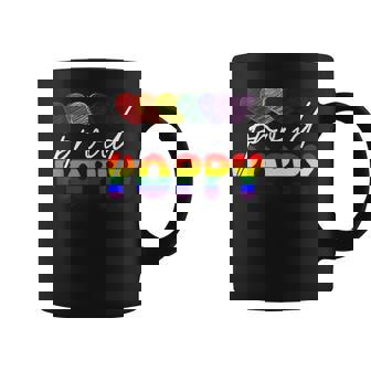 Proud Poppy Lgbt Rainbow Flag Hearts Gay Pride Month Coffee Mug | Mazezy