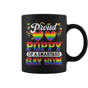 Proud Poppy Of A Smartass Gay Son Lgbt Gay Pride Month Coffee Mug | Mazezy