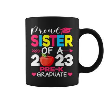 Proud Sister Of 2023 Pre K Graduate Funny Graduation Coffee Mug | Mazezy