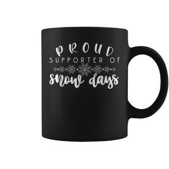 Proud Supporter Of Snow Days Teacher Merry Christmas Coffee Mug | Mazezy