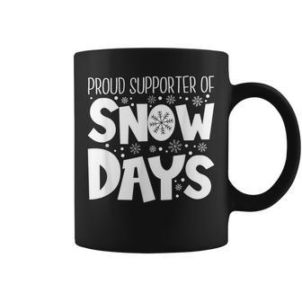 Proud Supporter Of Snow Days Teacher Christmas Coffee Mug - Thegiftio UK