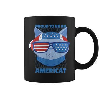 Proud To Be An Americat 4Th Of July Americat Us Flag Coffee Mug - Seseable
