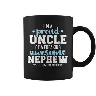 Proud Uncle Of Awesome Nephew He Gave Me This Coffee Mug | Mazezy
