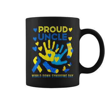 Proud Uncle T21 World Down Syndrome Awareness Day Ribbon Coffee Mug | Mazezy