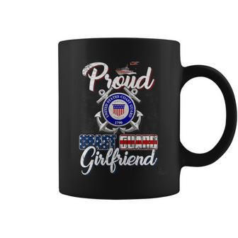 Proud Us Coast Guard Girlfriend Us Military Family Funny Military Gifts Coffee Mug | Mazezy