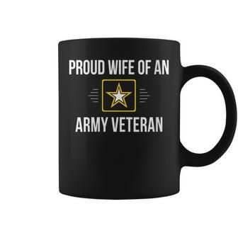 Proud Wife Of An Army Veteran - Coffee Mug | Mazezy
