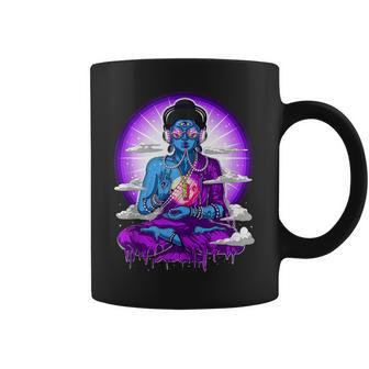 Psychedelic Buddha Zen Yoga Meditation Psytrance Festival Coffee Mug | Mazezy