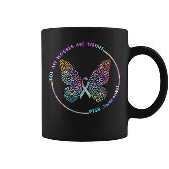 Ptsd Awareness Not All Wounds Are Visible Teal Suicide Coffee Mug | Mazezy