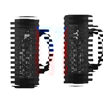 Puerto Rican Flag With Towns And Cities Of Puerto Rico Coffee Mug - Thegiftio